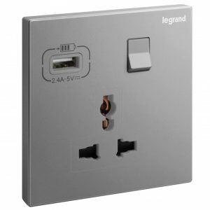 Ổ cắm đa năng có USB sạc Galion 282442-C3